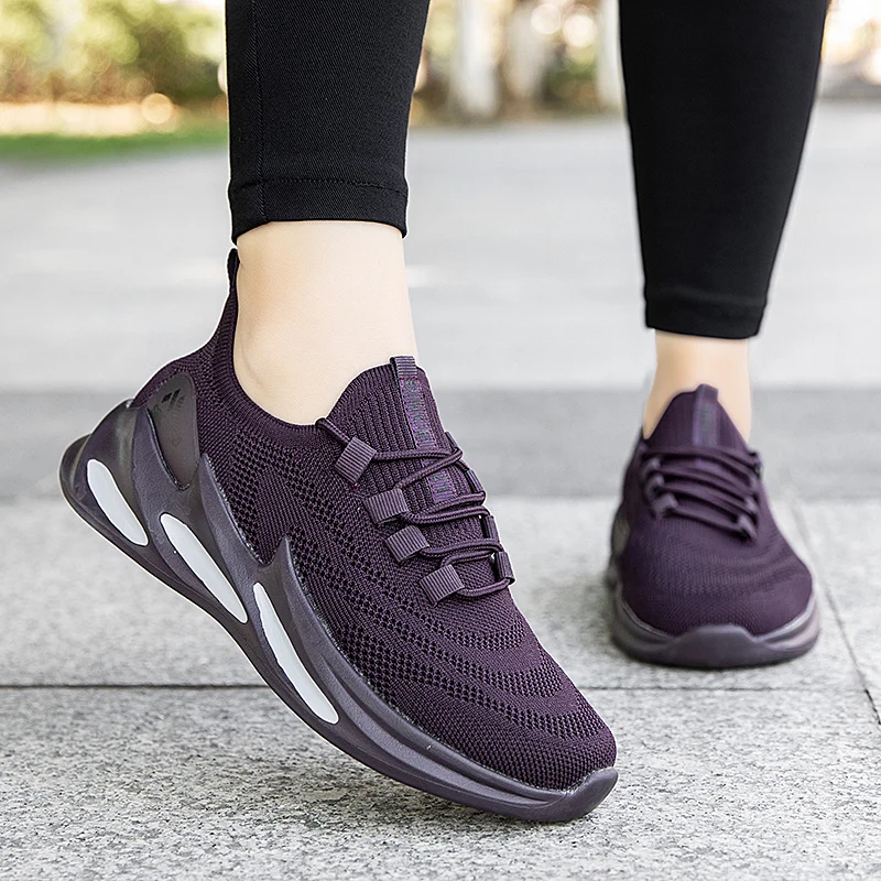 

2022 Walking Shoes Women Fashion Mesh Casual Shoes Breathable Lady Outdoor Flats Shoes Spring Autumn Factory Top Quality Shoes