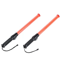 2pack 21inch signal traffic safety led light traffic wands for parking guides