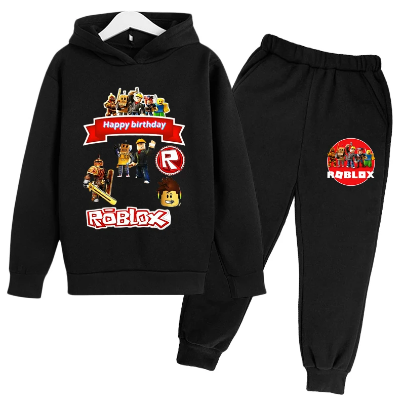 

Kids Boy Winter Game Robloxing Clothes Sets Harajuku Hoodies Robloxing Suits Game Robloxing Print Sweaters + Pants 2 Pieces