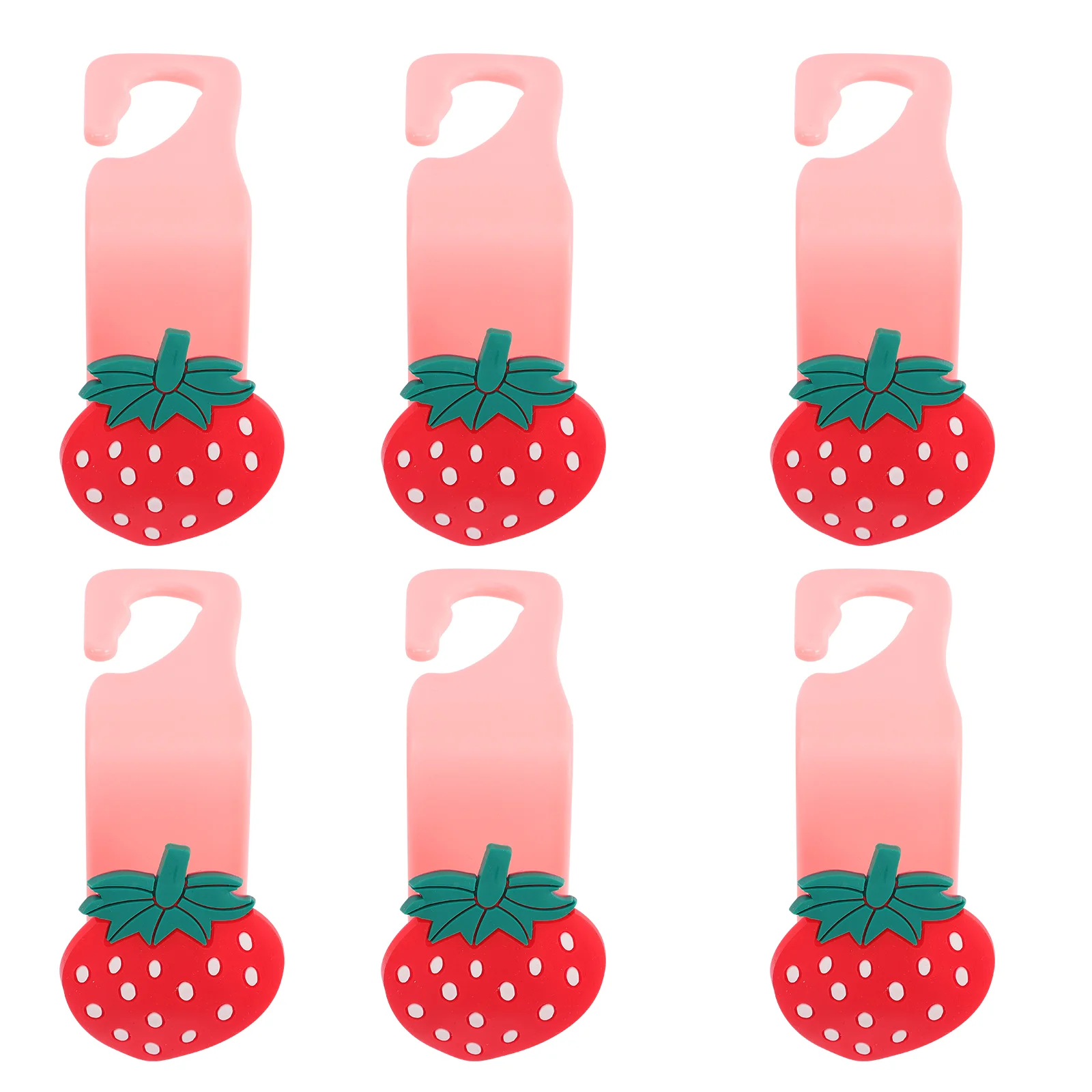 

6 Pcs Car Seat Hook Purse Hangers Accessories Hooks Bags Cartoon Backseat Organizer Headrest Soft Rubber Seats