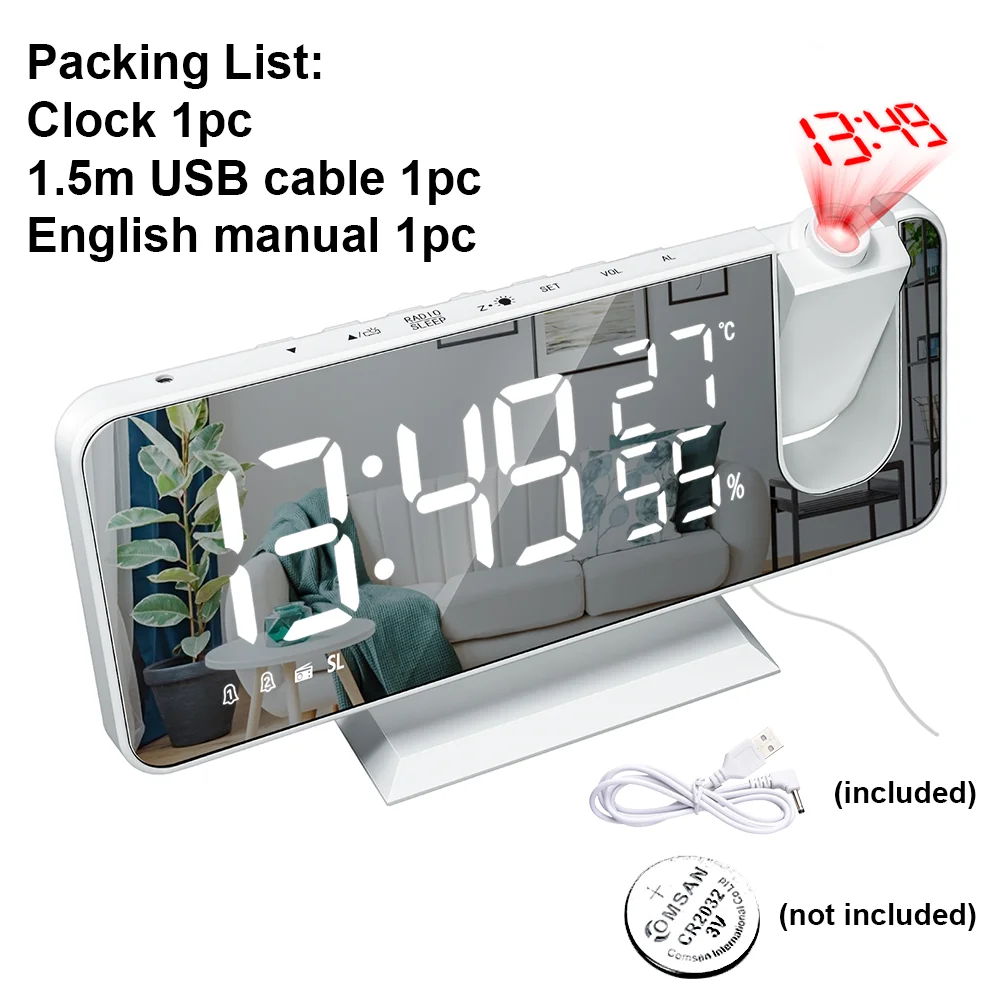 

Цифровой будильник с проекцией CF0101/ZS0116