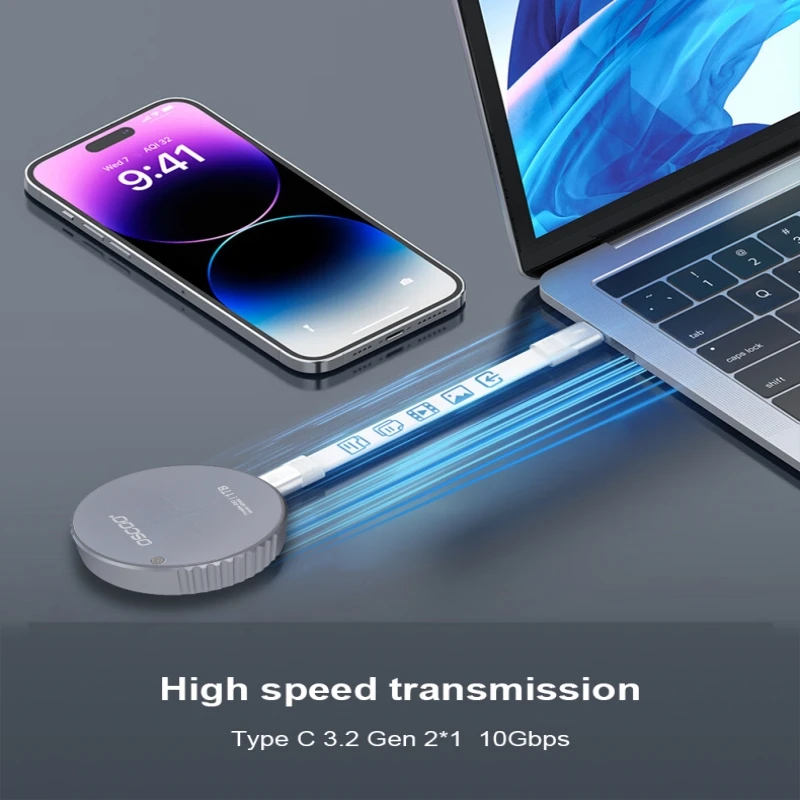 OSCOO Magsafe Портативный SSD TypeC 1 ТБ PSSD Поддержка PD Блок питания Disco Duro Externo для смартфона