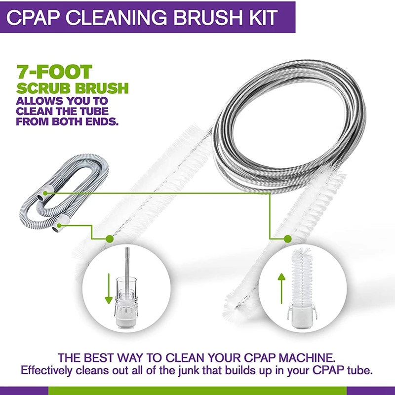 

Big Deal Respirator Hose Tube Cleaning Brush CPAP Cleaner Supplies Drinking Pipe Tube Cleaner Bottle Brush Cleaning Tools