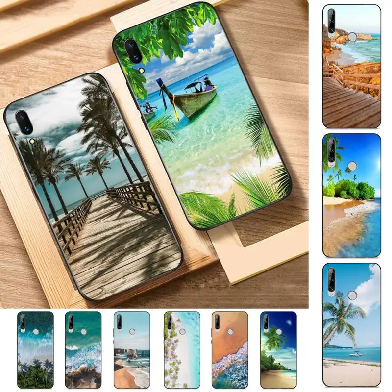 

Sea Beach Phone Case for Huawei Y 6 9 7 5 8s prime 2019 2018 enjoy 7 plus