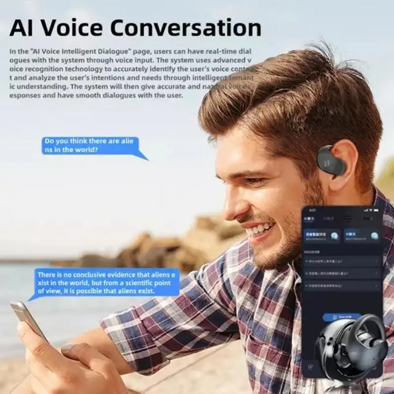 Беспроводные Bluetooth-наушники T26Pro с английским переводом в реальном времени