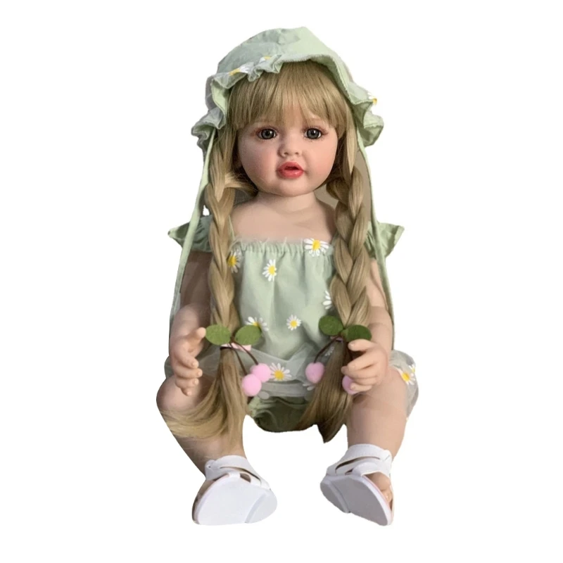 

Популярные милые девушки Reborns 21 дюйм со светлыми волосами ручной работы