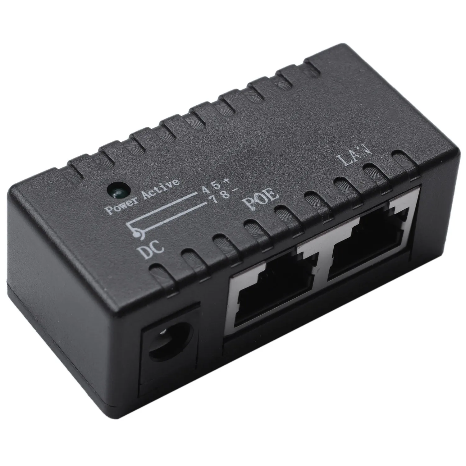 

Poe Splitter Poe Injector Rj45 Dc 5.5Mm x 2.1Mm Input Passive Poe Injector Splitter Adapter Connector For Ip Network Camera(B