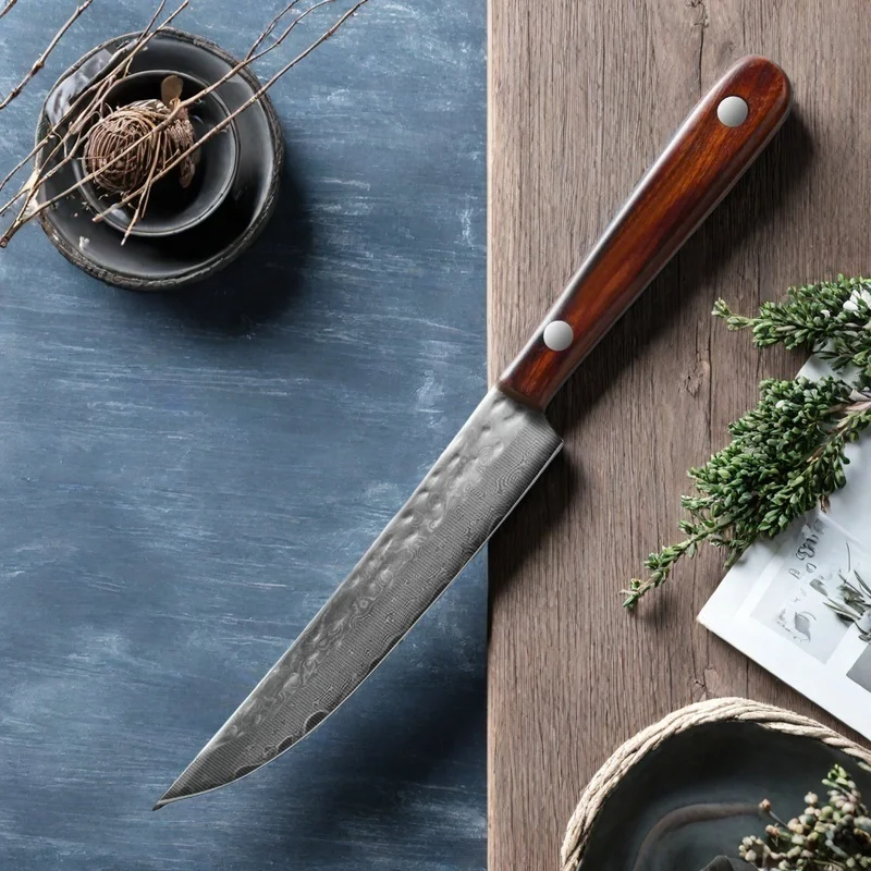 Набор ножей для стейка из дамасской стали | AliExpress