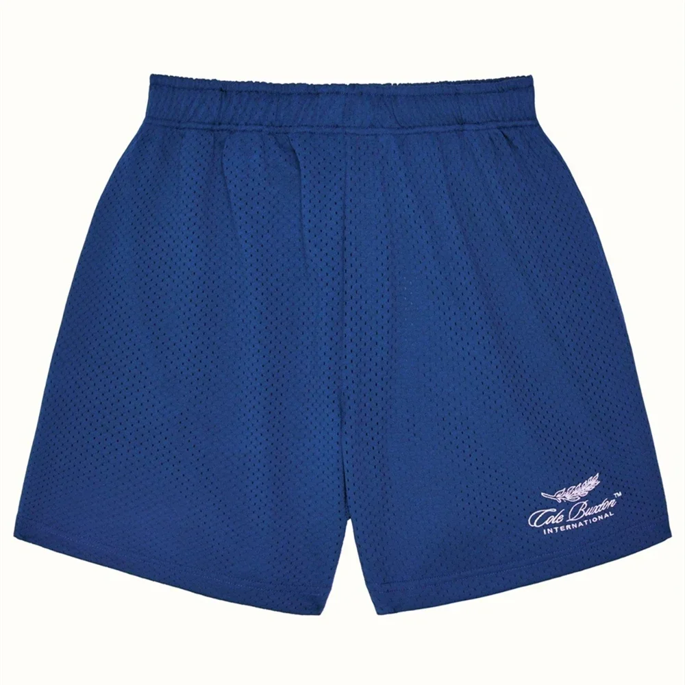 Шорты мужские сетчатые с вышивкой модная уличная одежда лягушка дрейф Коул