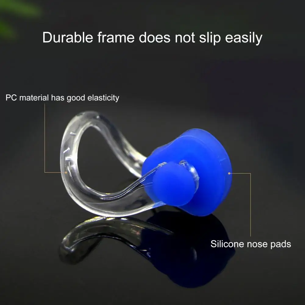 

1 Set Earplugs Nose Clip Set Protective Safe Anti-fade Professional Swimming Earplugs Kit for Diving