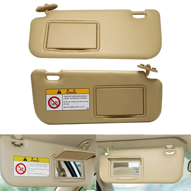 

1 Pair Car Sun Visor Windshield Interior Cover Replacement Mirror Case For Toyota Corolla/Corolla Hybrid