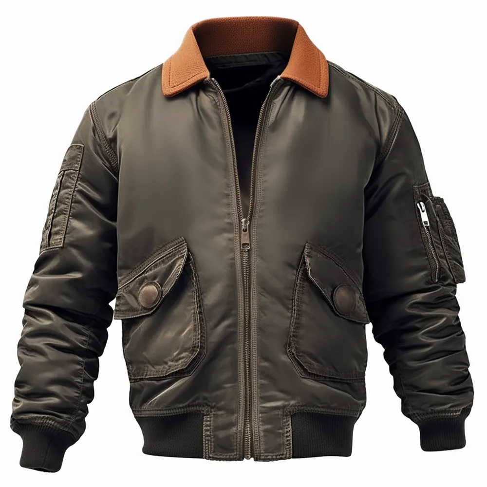 

Мужская винтажная Повседневная летная куртка