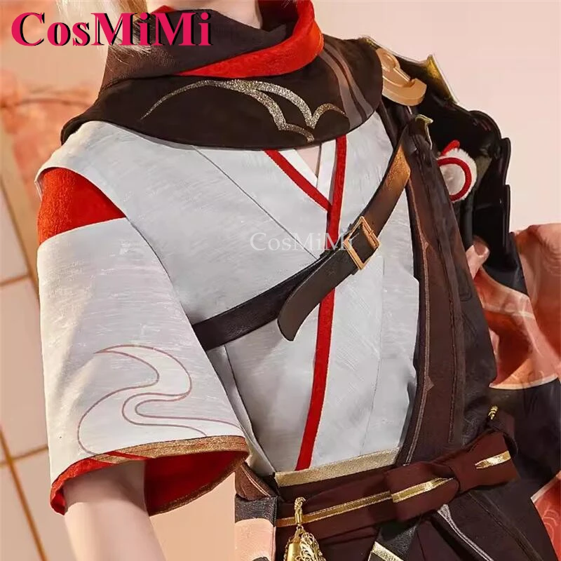 CosMiMi Kaedehara Kazuha Косплей Игра Genshin Impact Костюм Красивая Мода Боевая Униформа