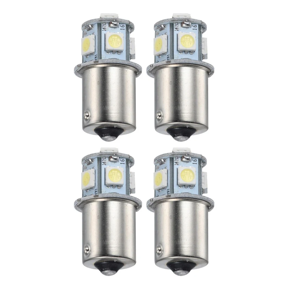 

4pcs Car Bulbs 800LM 8W Automobiles Parts Brake Light DC 12V Parking Light Stop Light White 6000K 8 SMD 5050 LED