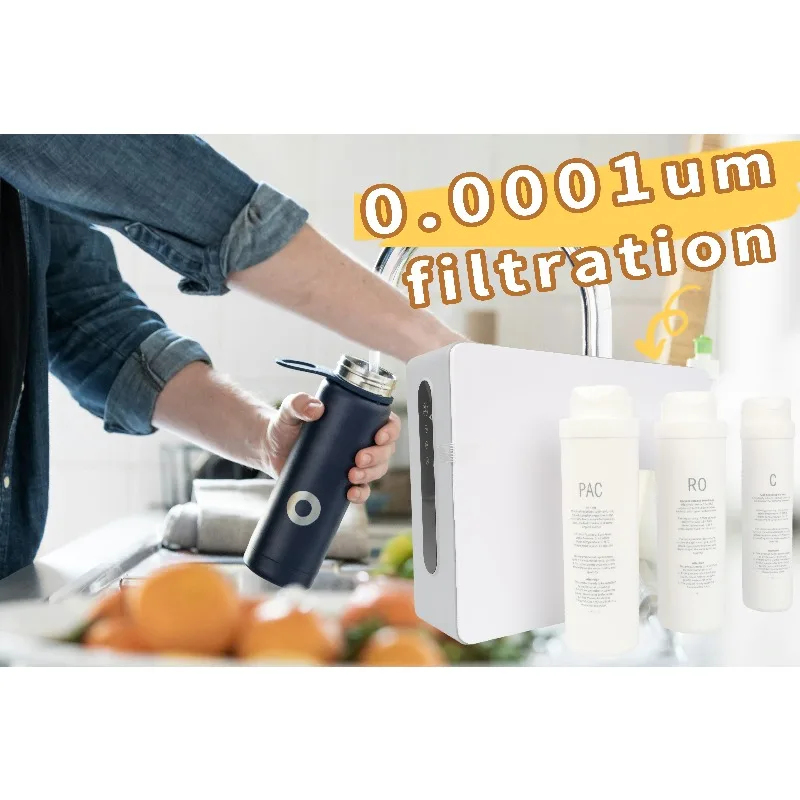 Фото Система обратного осмоса 600G RO для установки под раковину, без бака, 3-ступенчатый фильтр для очистки воды №5