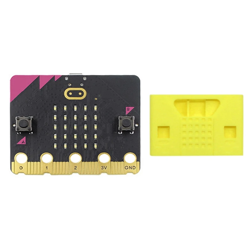 

BBC Micro:Bit V2.2 Kit Built-In Speaker Mic Touch Sensitive Programmable Learning Development Board+Protective Case