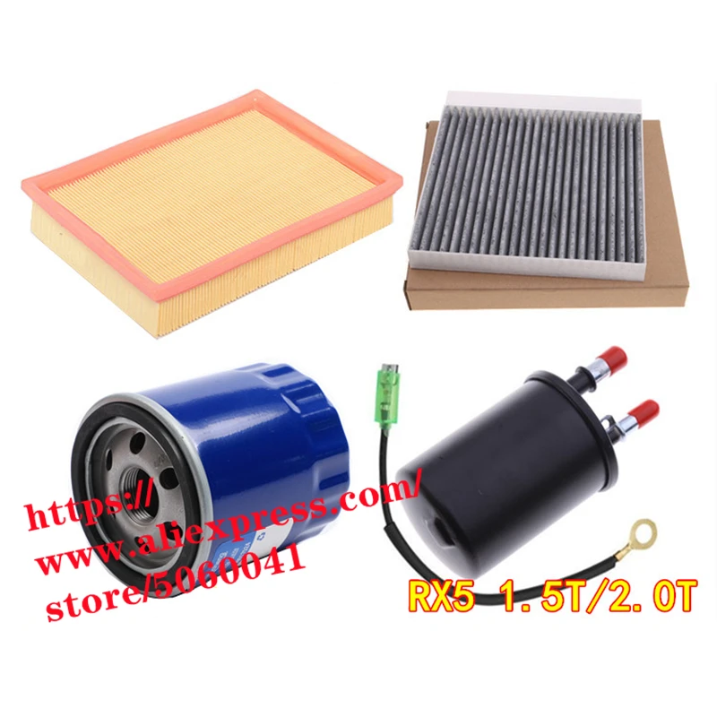 

Filter Kit For SAIC MG RX5 1.5T 2.0T Air Filter Oil Filter Fuel Filter Cabin Air Filter 4Pcs/Set
