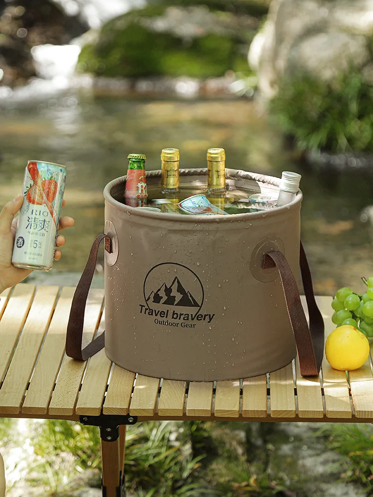 

10-20L Outdoor Foldable Bucket Camping Barbecue Picnic Car Washing Large Capacity Water Storage Bucket