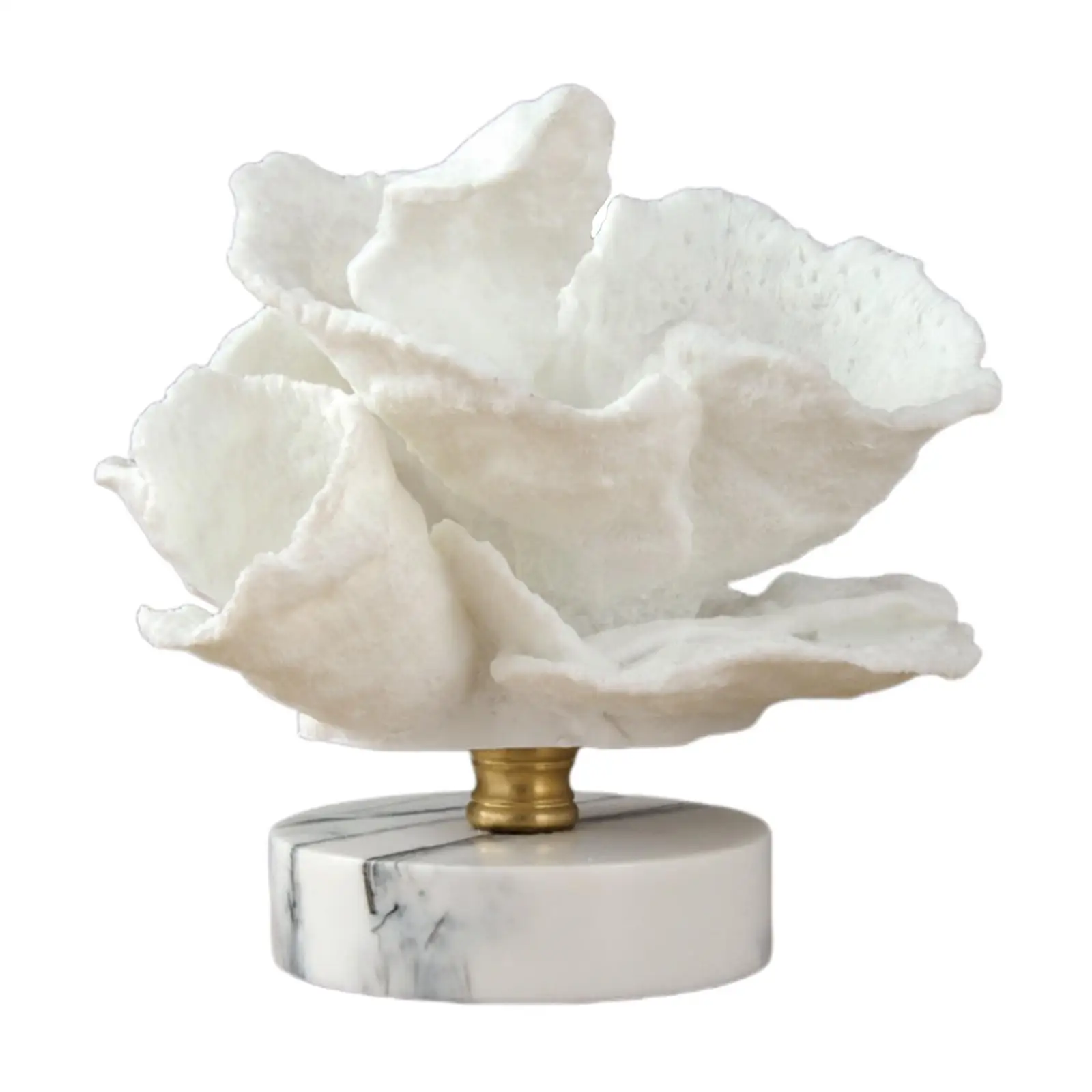 

Fake Coral Figurine Ornament Modern Sculpture Wedding Gift Statue Type A