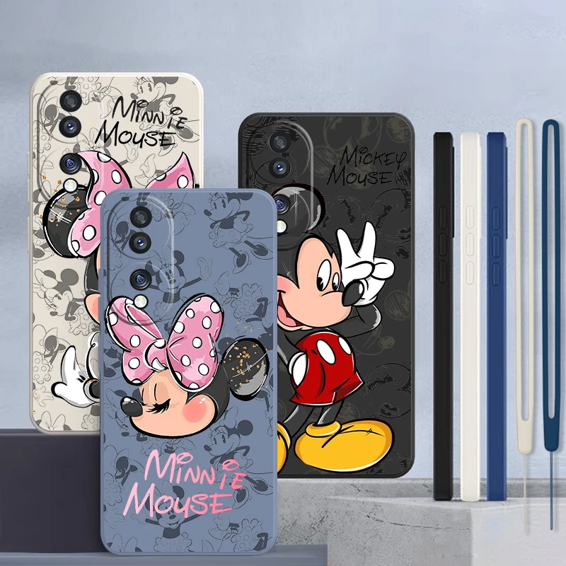 Мягкий силиконовый чехол для телефона с жидкой веревкой, чехол для Honor X8, X9A, X8A, 80, 70, 60, 50, X20, 10X, 9X, 9C, 9A, 9S, 8A