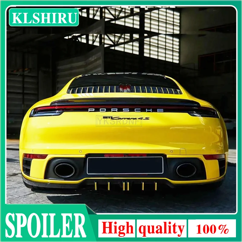 

New fashion Sport design Carbon Fiber Auto Spoiler Fit for Porsche 992 sport design carbon fiber rear spoilers FRP material