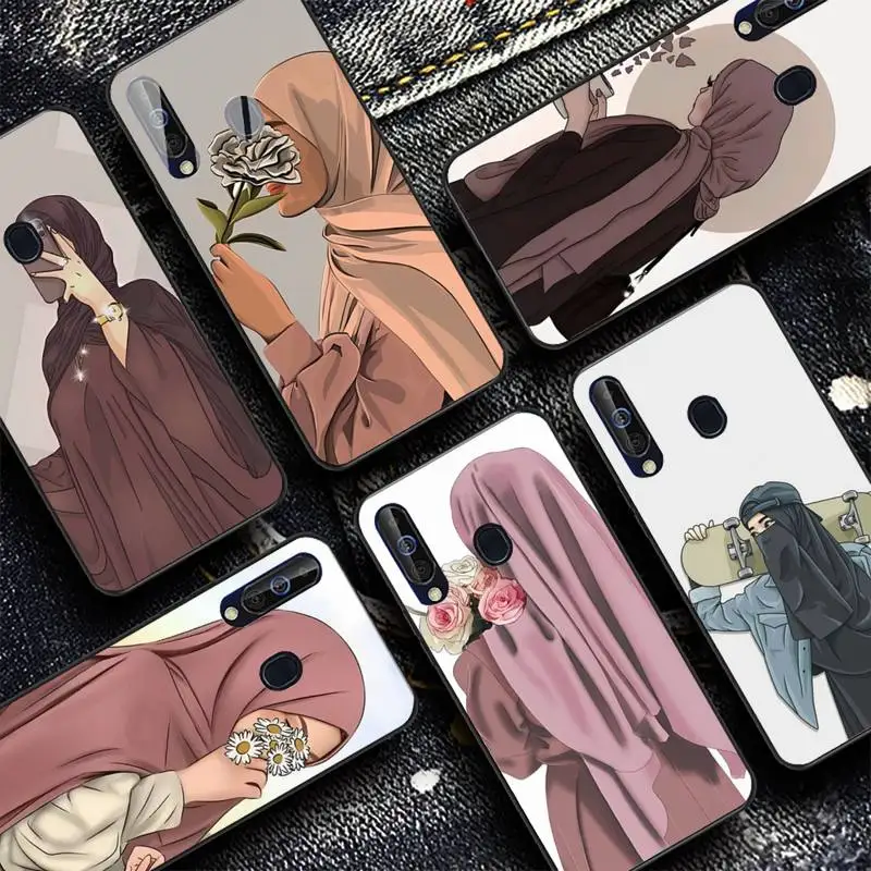 

Muslim Arabic Hijab Girl Phone Case For Samsung A 10 11 12 13 20 21 22 30 31 32 40 51 52 53 70 71 72 73 91 13 shell