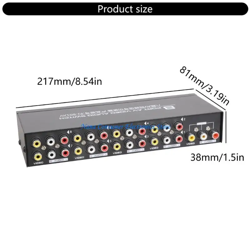 G7NE 8-полосный композитный RCA AV-разветвитель 1X8 видео 1 в 8 выходах селекторный разветвитель-распределитель для STB DVD HDTV (art.: 3920d8ab032ee) - 3920d8ab032ee
