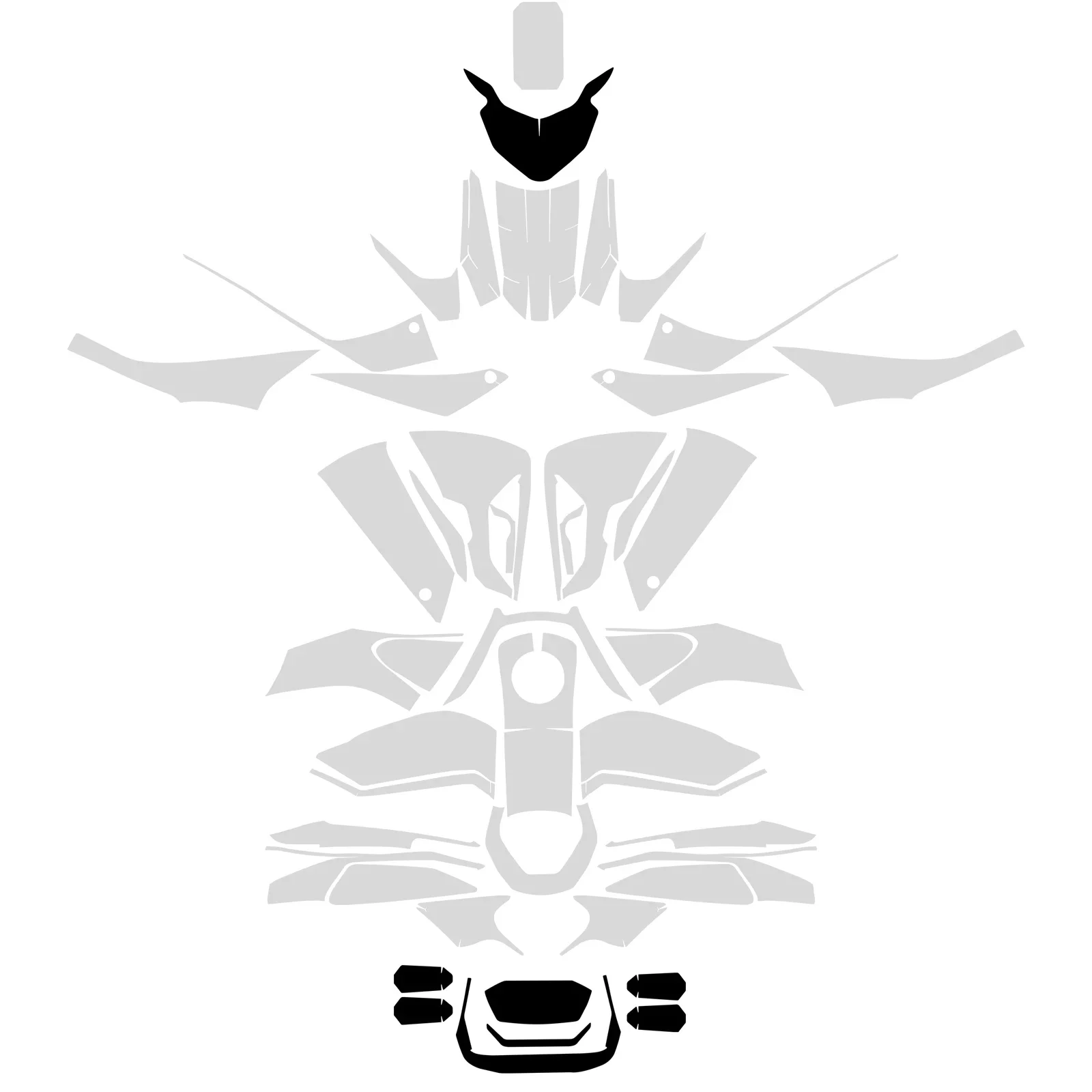 Набор наклеек для защиты от царапин HONDA XL750 комплект защитных боди-краски XL 750 Transalp