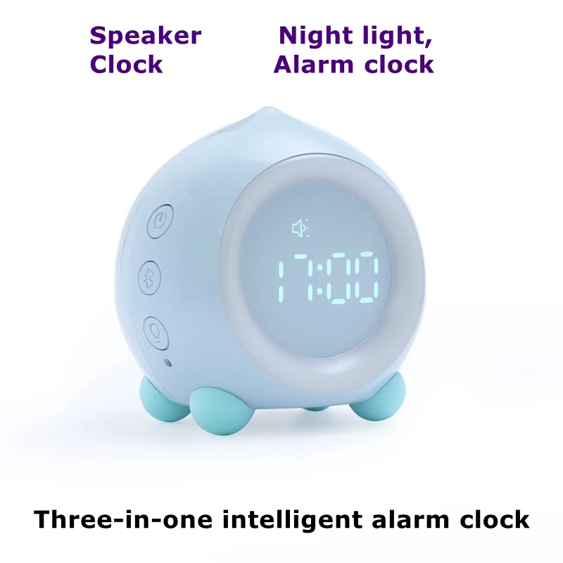 

Голосовое управление, креативный будильник, интеллектуальный динамик, многофункциональные мини-часы, цифровые часы, время сна, ночная подс...