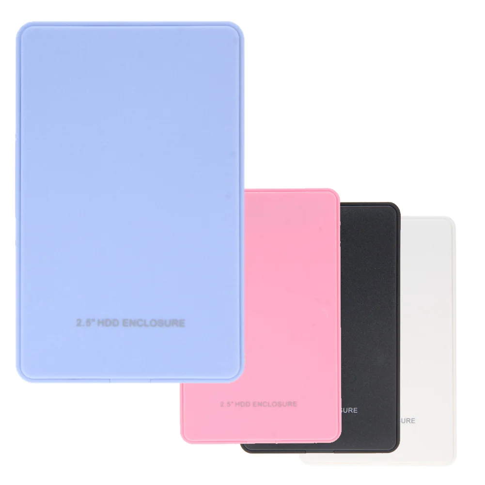 

External HD Case 2.5 HDD Case SSD External Hard Drive Box Enclosure 6Gbps 10TB SATA to USB 2.0 Hard Disk Case Adapter