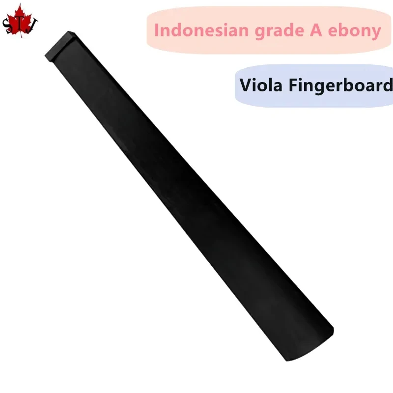 

2 Pcs High Quality 15'' 16'' 17'' Viola Indonesian grade A ebony black Fingerboard with Top Nut,viola Parts Accessories fittings