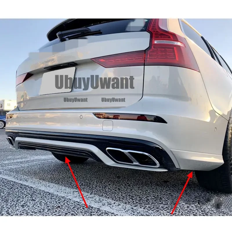 Фото 3 шт. ABS задний бампер, багажник, спойлер для VOLVO S60 V60 (только для SPORT STYLE) 2021 2022 2023 2024 №4