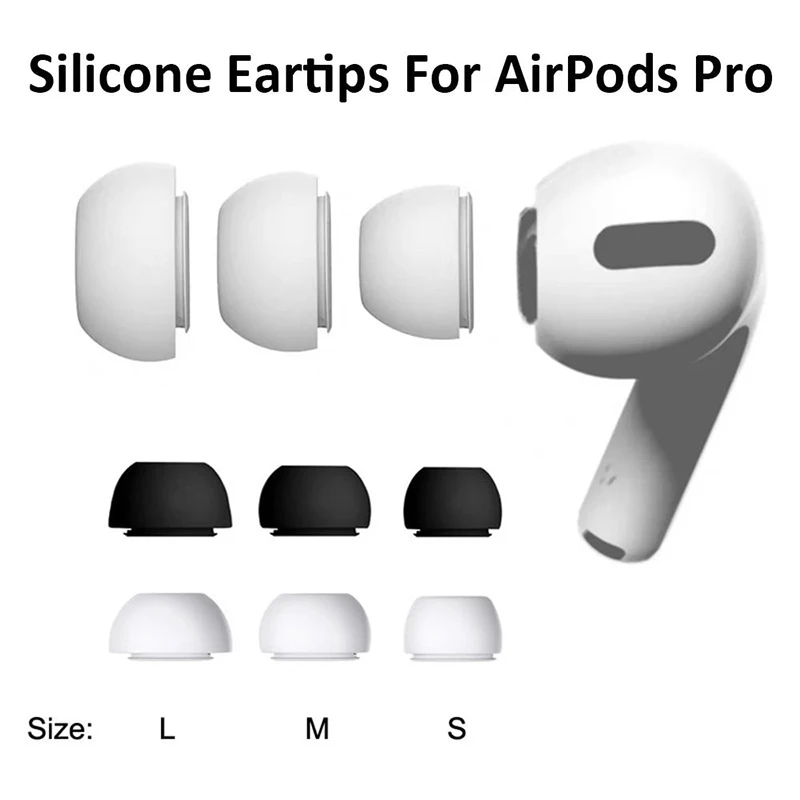 

Soft Silicone Earbuds Earphone Case Earplug Cover for Apple Airpods Pro 1/2 Eartip Ear Cap Tips Earcap Plugs Pro2 Accessories