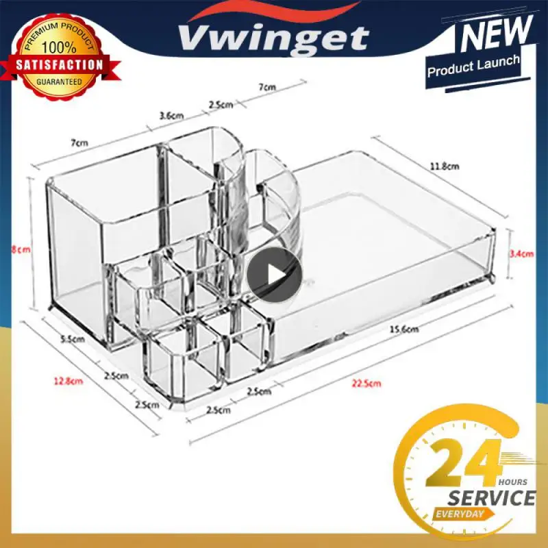 

Стандартная настольная акриловая коробка для хранения большой емкости, разделительная коробка для хранения, домашнее акриловое хранение