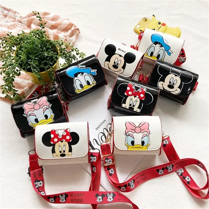

Anime Mickey Minnie Mouse Donald Duck Daisy Small Bag Mini Shoulder Bag Cartoon Mickey Minnie Baby Coin Purse Girl Kids Gift Hot