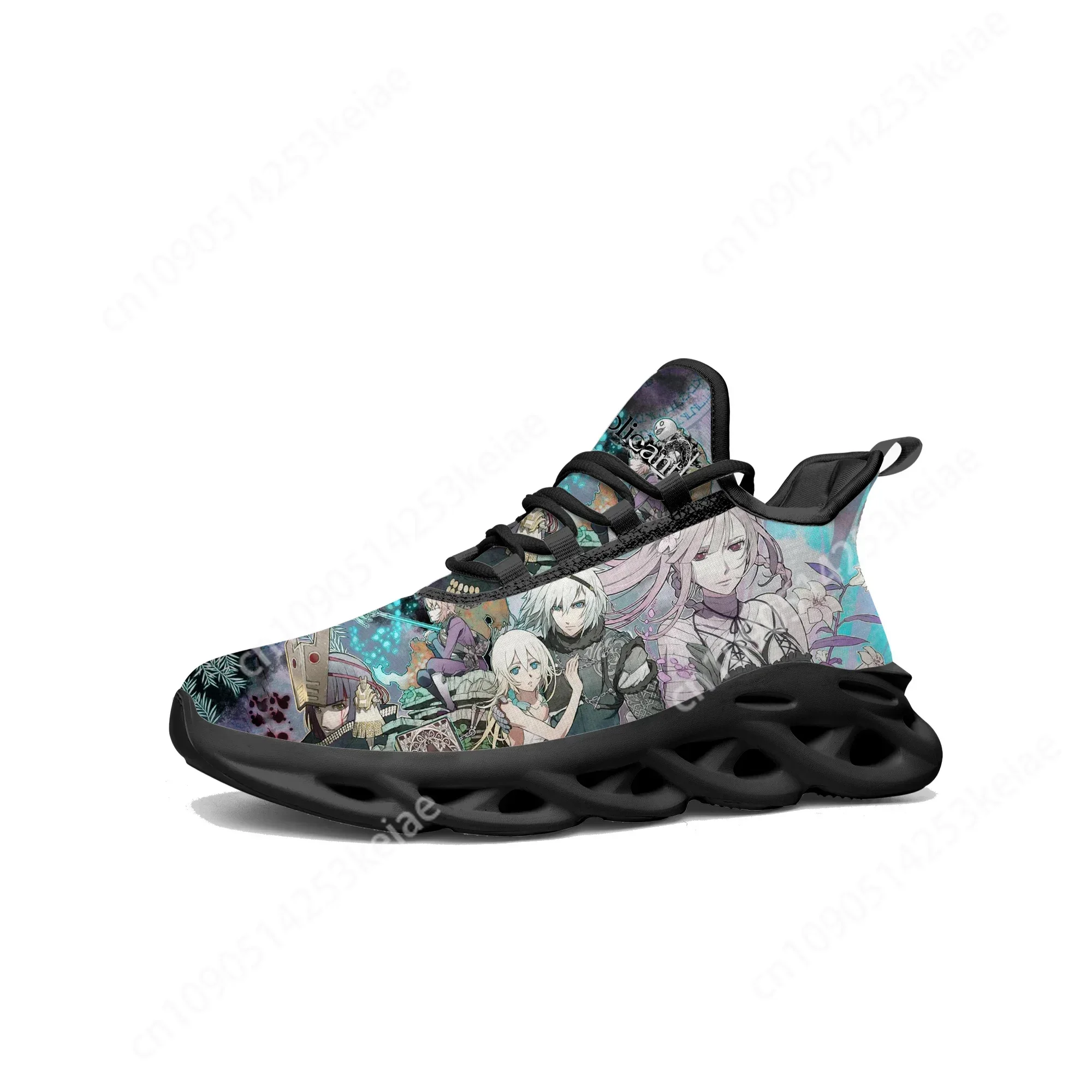 Nier Replicant кроссовки на плоской подошве с героями мультфильмов мужские и женские