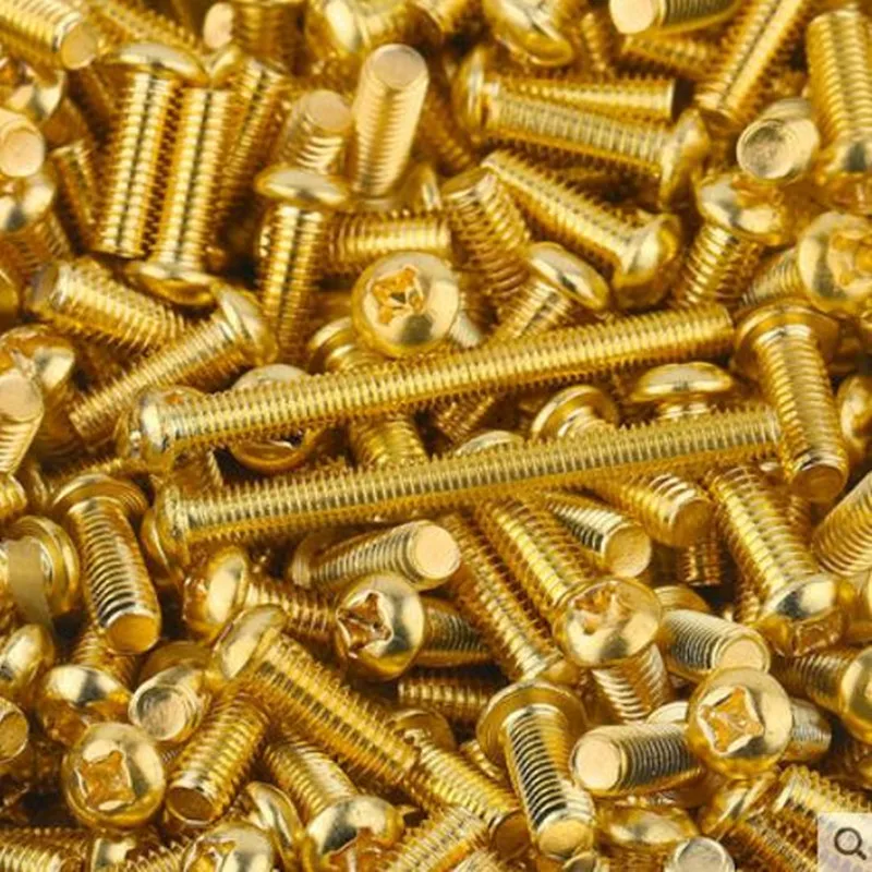 

5-50 шт DIN7985 M2 M2.5 M3 m4 m5 m6 * 4/5/6/8/10/12/16/20/25/30/35/40 крестовые латунные винты с круглой головкой