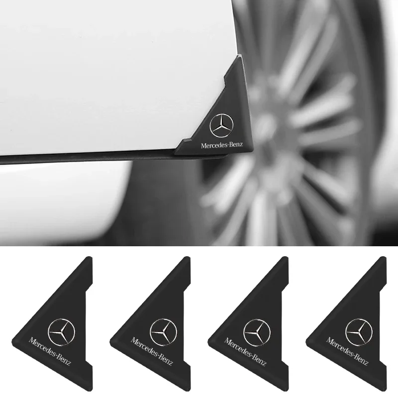 2 шт. силиконовые наклейки на угол передней двери автомобиля защита от