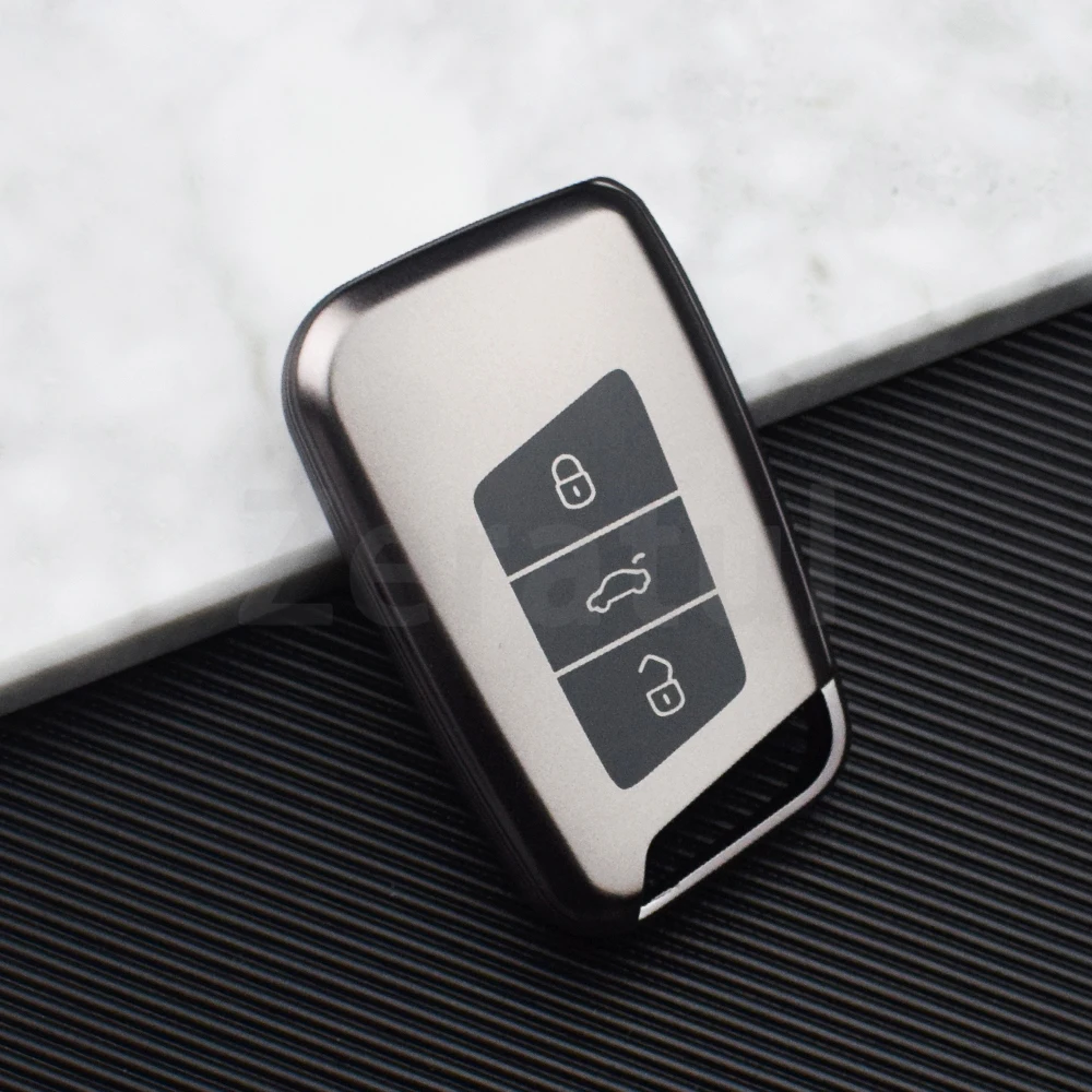 

Чехол для автомобильного ключа из ТПУ, брелок для VW Volkswagen Passat B8 Taos Polo Tiguan для Skoda Kodiaq Fabia Karoq Octavia Seat Ateca