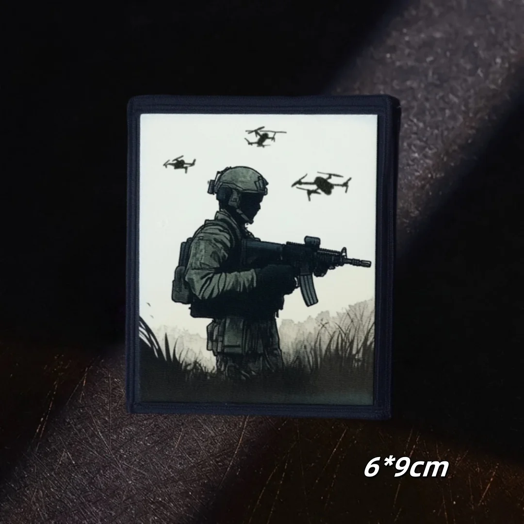 Нашивка на значок морале БПЛА воина Сочная линия снайперская нашивка с