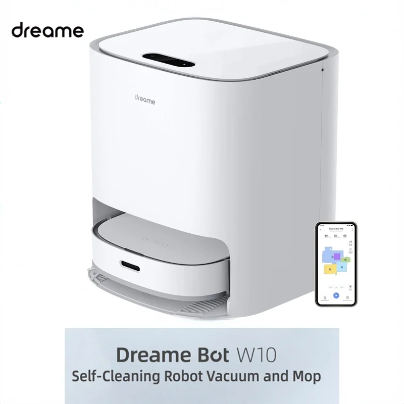 

Робот-пылесос Dreame W10 с функцией подметания, мытья и сушки, 4 в 1,4000 па, Мощное всасывание, управление через приложение