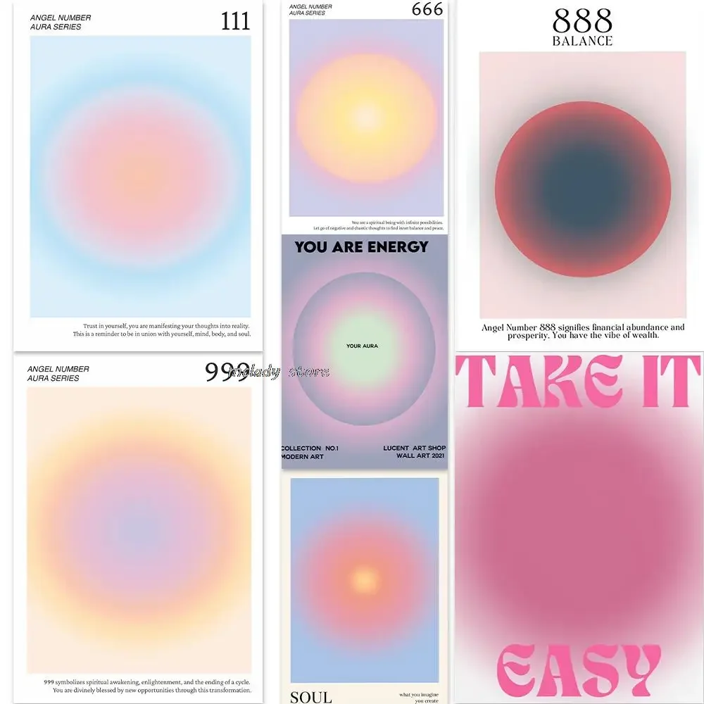 Современный минималистский настенный плакат с позитивным ореолом красивый