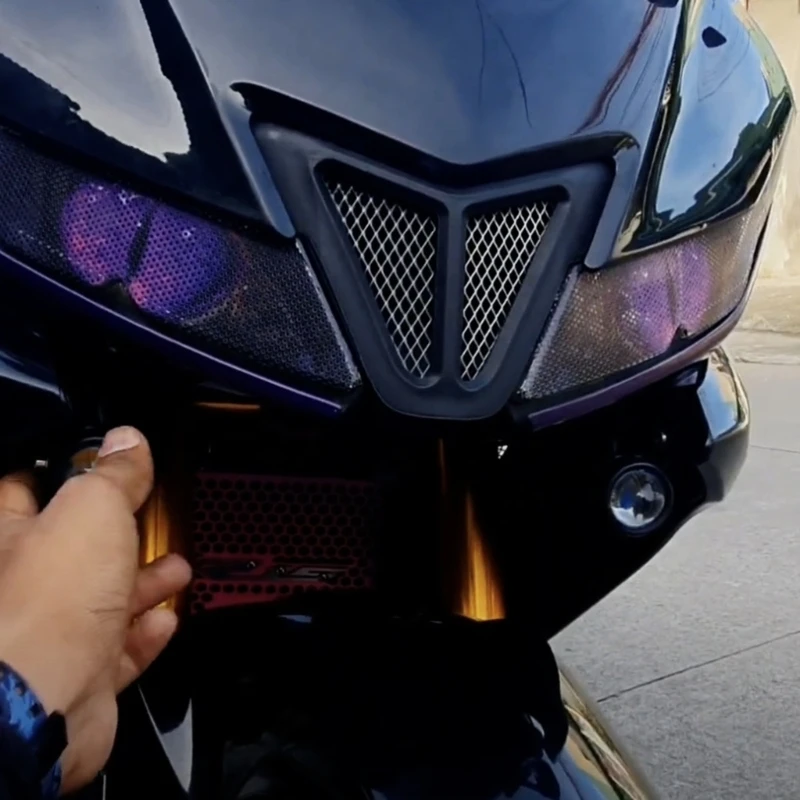 

Защитная решетка для мотоциклетной фары, алюминиевый защитный чехол для гриля для R15 V3 2018-2020, простая установка D7YA