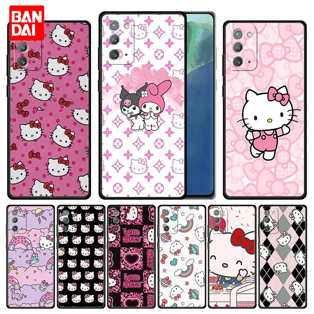 

Cover Case for Samsung Galaxy Note 20 10 9 8 S21 S20 FE Plus Ultra Lite 4G 5G Trend Fashion Original Bag Cute Hello Kitty Anime