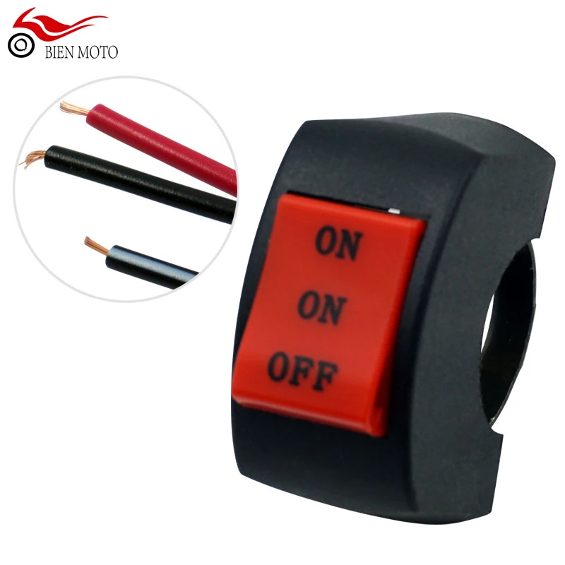 

Fast dispatch 12V Wire universal Motorbike Accessories led push button handle motorcycle handlebar switches high low