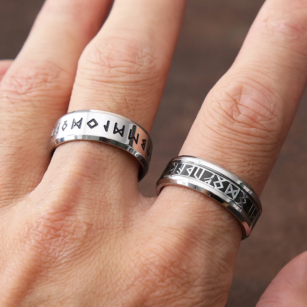 Кольцо в стиле ретро унисекс из нержавеющей стали 316L | Украшения и аксессуары