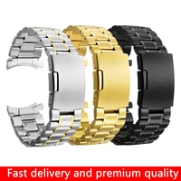 22mm stainless steel strap for samsung galaxy 46 gear s3 classic frontier watch band wrist 20mm bracelet silver quick release