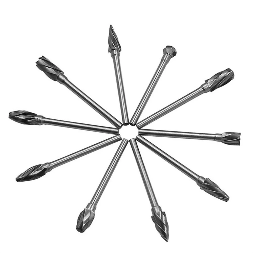 10 шт./набор карбидные фрезы для древесины и алюминия