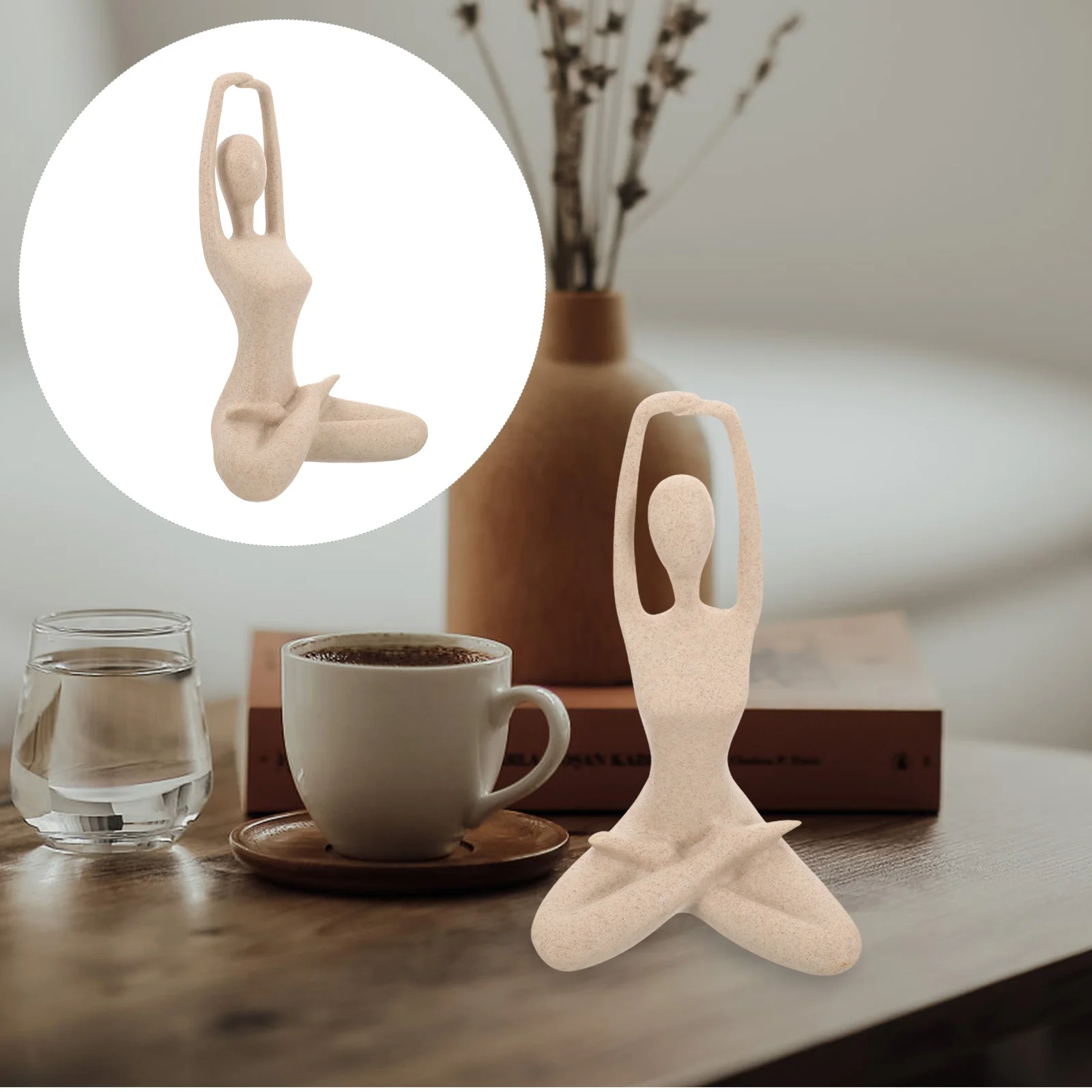 

Украшения для йоги, домашний стол для медитации, тематическая статуя, скульптура из синтетической смолы