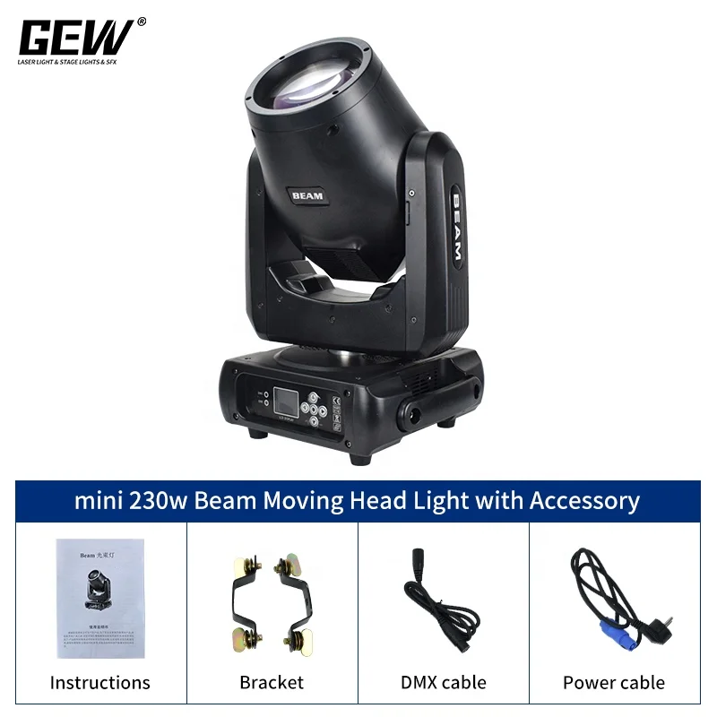 GEVV сценические светильники DMX Small Mini 230 Вт Sharpy 7r луч движущийся головной